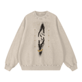 Lift Me Up crewneck in light apricot, Derek Minor