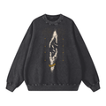 Lift Me Up crewneck in black, Derek Minor