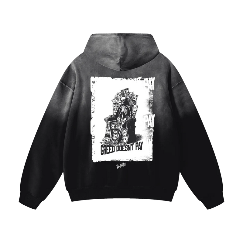 Greed Doesn't Pay Oversized Hoodie